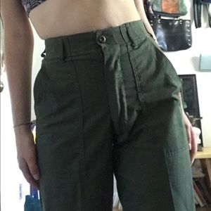Brandy Melville Military Green Cargo Pants